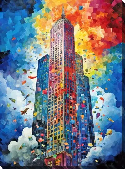 Картина маслом Небоскрёбы №65
