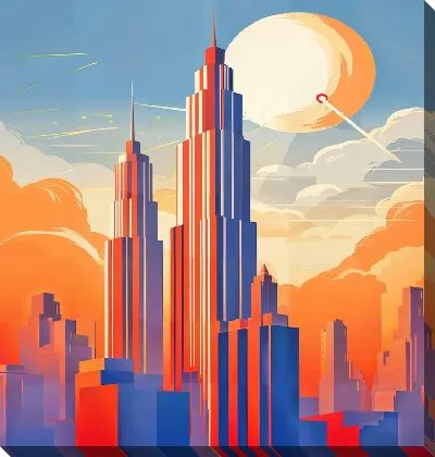 Картина маслом Небоскрёбы №66