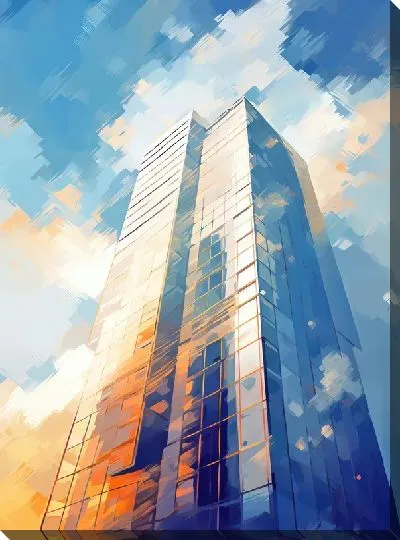 Картина маслом Небоскрёбы №68