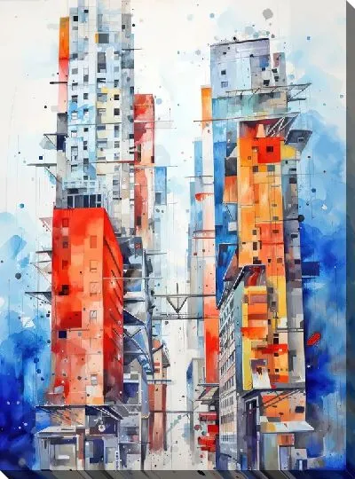 Картина маслом Небоскрёбы №70