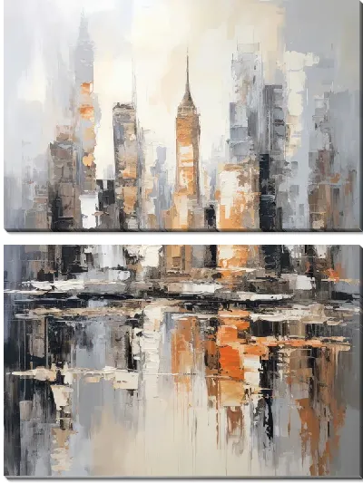 Модульная картина Небоскрёбы №711
