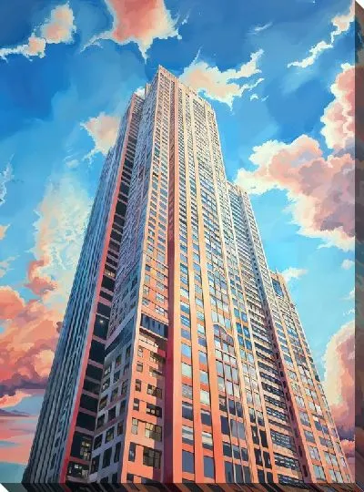 Картина маслом Небоскрёбы №73