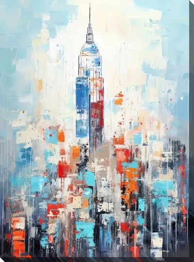 Картина маслом Небоскрёбы №74
