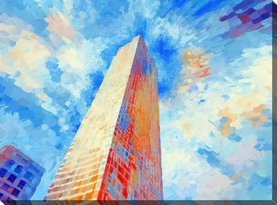 Картина маслом Небоскрёбы №77