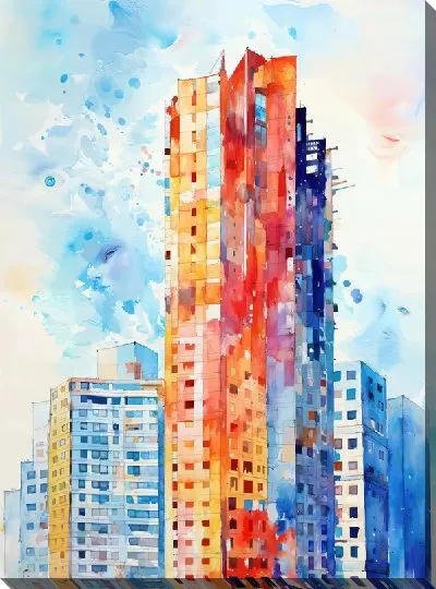 Картина маслом Небоскрёбы №78