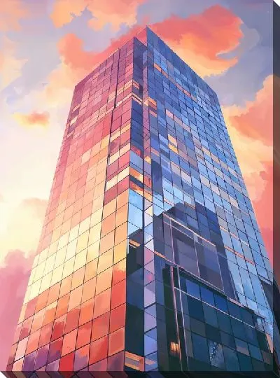 Картина маслом Небоскрёбы №79