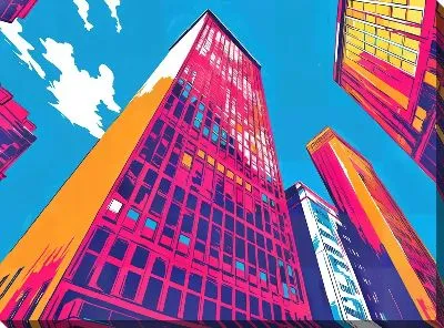 Картина маслом Небоскрёбы №811