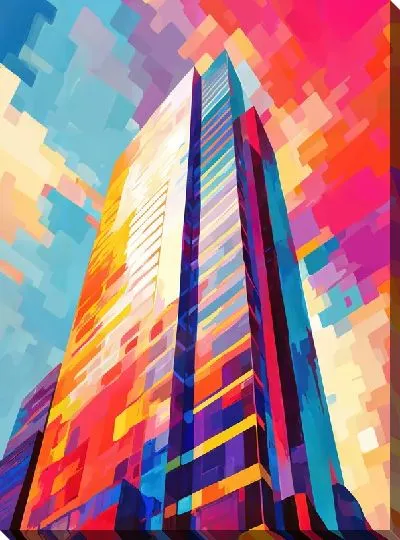 Картина маслом Небоскрёбы №86