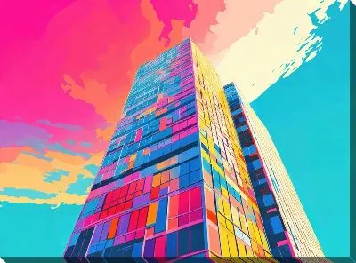 Картина маслом Небоскрёбы №87