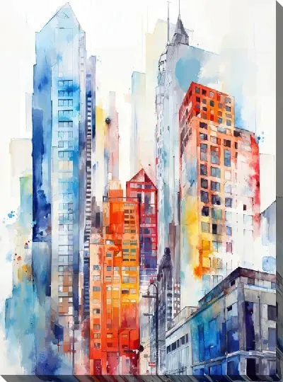 Картина маслом Небоскрёбы №88