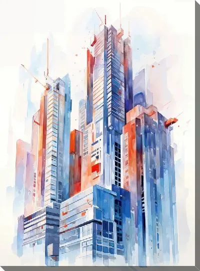 Картина маслом Небоскрёбы №89
