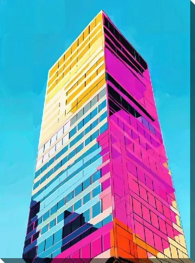 Картина маслом Небоскрёбы №911