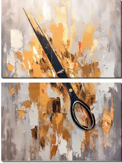 Модульная картина Барбершоп №3