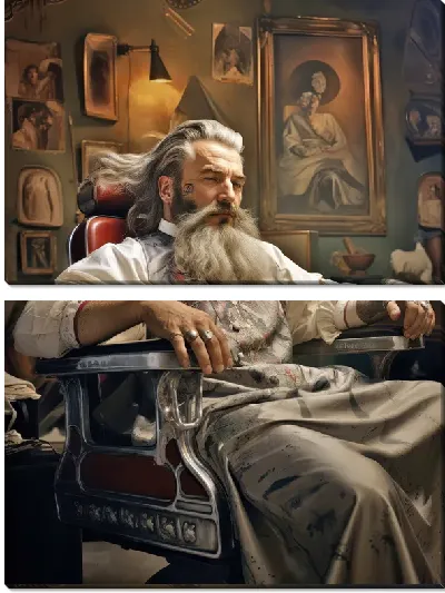 Модульная картина Барбершоп №5