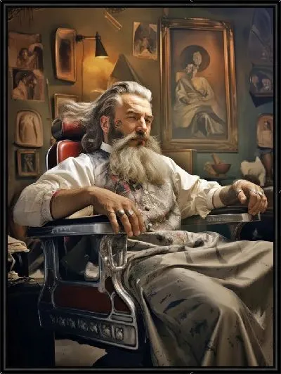 Картина Барбершоп №5