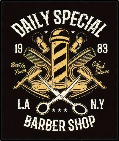 Картина Барбершоп №10