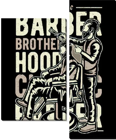 Модульная картина Барбершоп №29