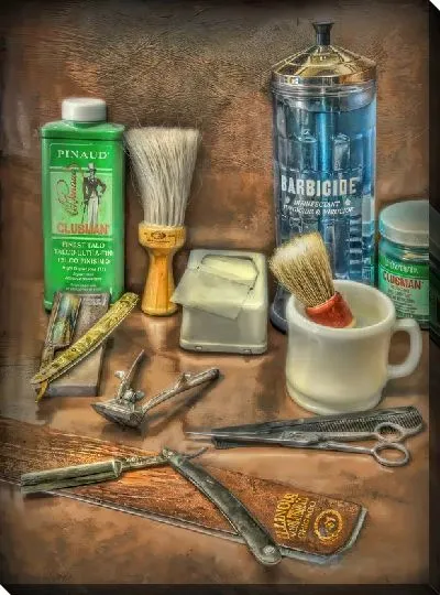 Картина маслом Барбершоп №40