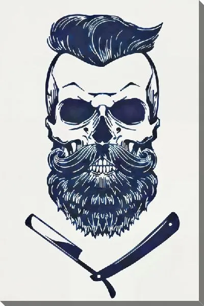 Картина маслом Барбершоп №44