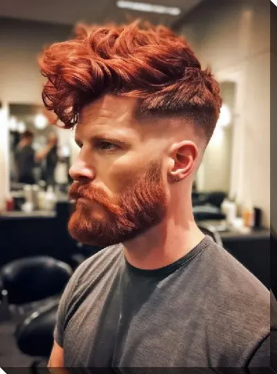 Картина маслом Барбершоп №58