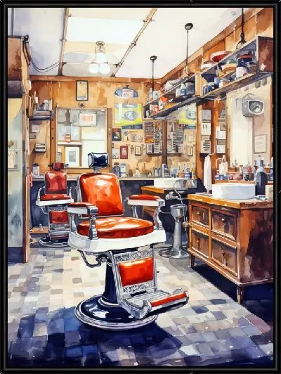 Картина Барбершоп №73