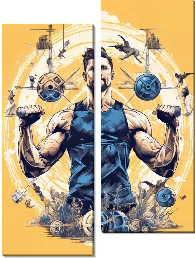 Модульная картина Фитнес №21