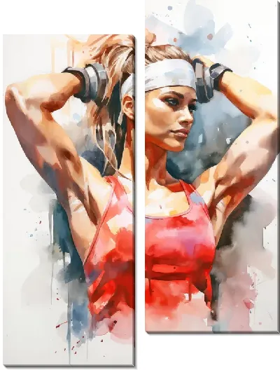 Модульная картина Фитнес №4