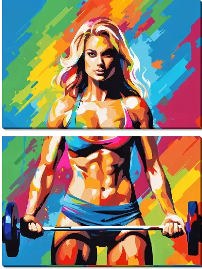 Модульная картина Фитнес №6