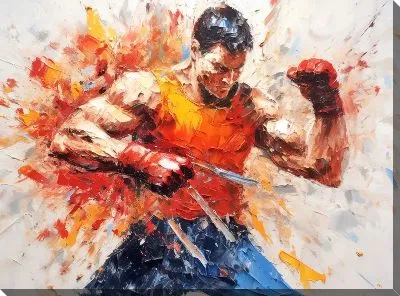 Картина маслом Фитнес №7