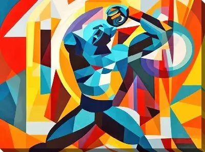 Картина маслом Фитнес №8