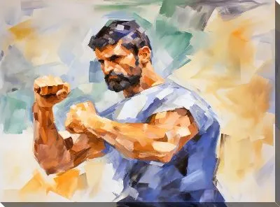 Картина маслом Фитнес №10