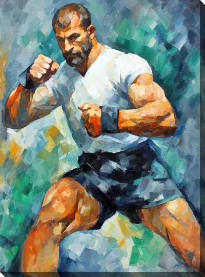 Картина маслом Фитнес №12