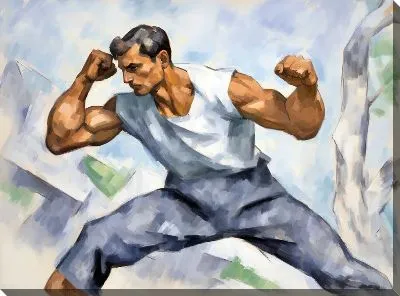 Картина маслом Фитнес №22