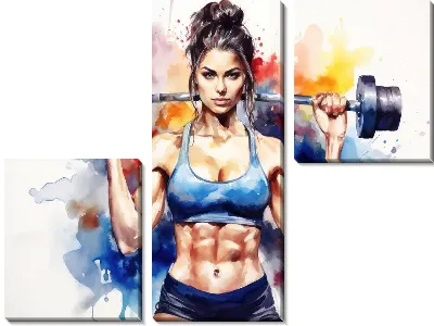 Модульная картина Фитнес №33