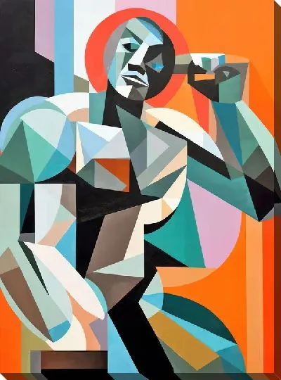 Картина маслом Фитнес №38