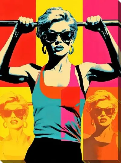 Картина маслом Фитнес №39