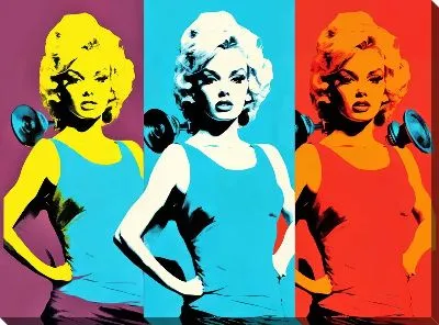 Картина маслом Фитнес №45