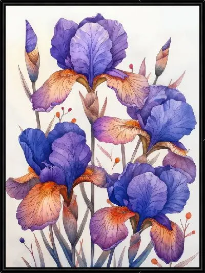 Картина Ирисы №205