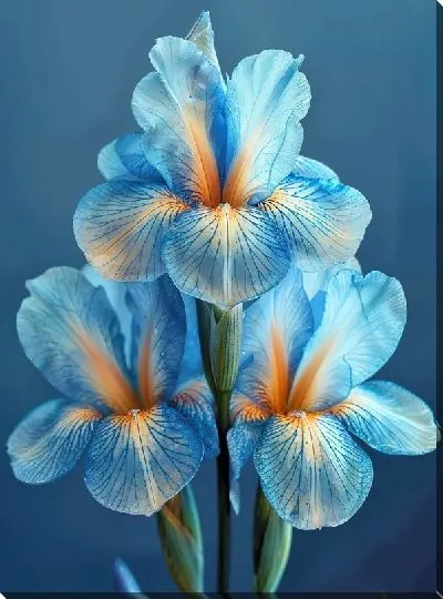 Картина маслом Ирисы №217