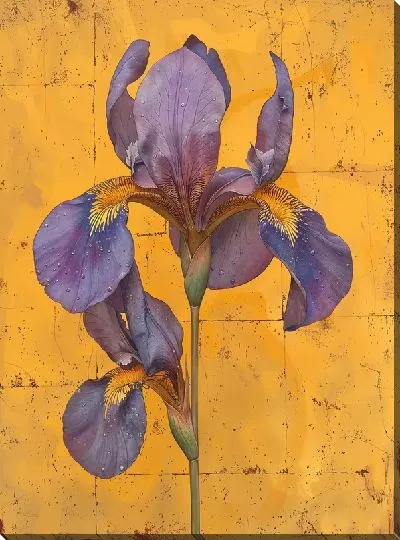 Картина маслом Ирисы №223