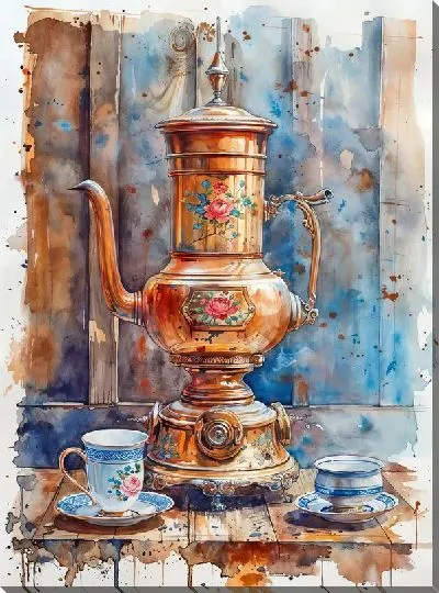 Картина маслом Чайник №102