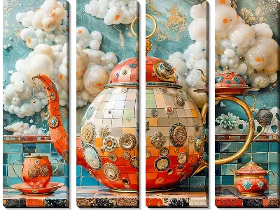 Модульная картина Чайник №105