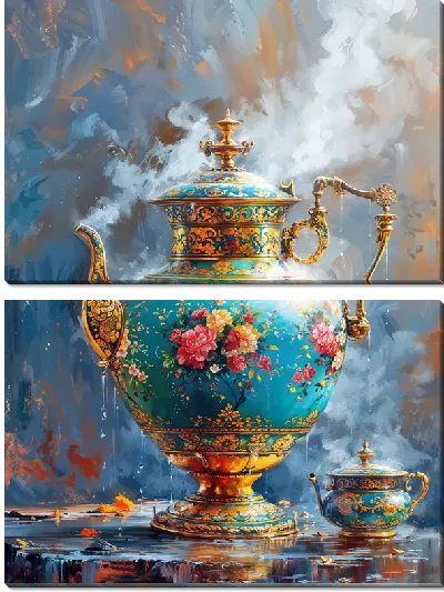 Модульная картина Самовар №106