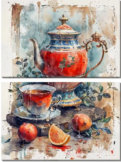 Модульная картина Чайник №112