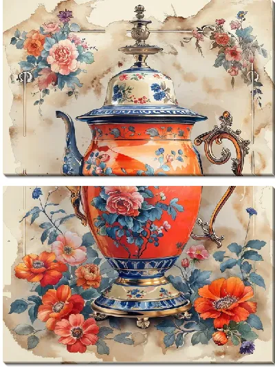 Модульная картина Чайник №113