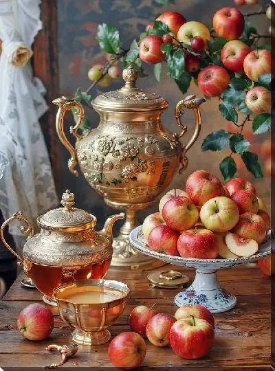 Картина маслом Чайник №114