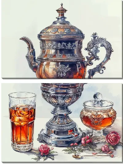 Модульная картина Чайник №117