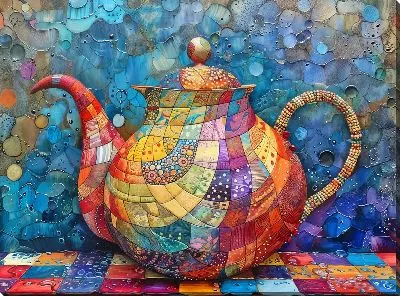 Картина маслом Чайник №122