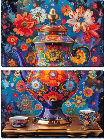 Модульная картина Чайник №127