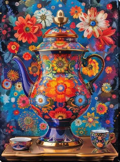 Картина маслом Чайник №127